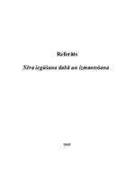 Referāts 'Sēra iegūšana dabā un izmantošana', 1.