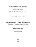 Konspekts 'Ieguldījumu fondi – būtība, priekšrocības, trūkumi, veidi, darbības principi', 1.