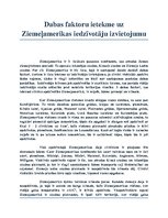 Konspekts 'Dabas faktoru ietekme uz Ziemeļamerikas iedzīvotāju izvietojumu', 1.