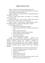 Konspekts 'Liepājas Jaunatnes centra apraksts', 1.