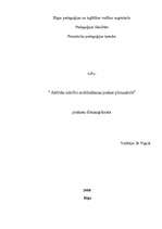 Prakses atskaite 'Aktīvās audzināšanas mācību prakse pirmsskolā', 1.