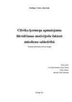 Referāts 'Cilvēka ķermeņa apmatojuma likvidēšanas motivējošie faktori mūsdienu sabiedrībā', 1.