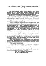 Referāts 'Otto Veiningera "dzimumu pievilkšanās likumi"', 1.