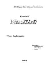 Referāts 'Darbs grupās', 1.