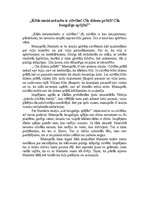 Eseja 'Kāds meistardarbs ir cilvēks! Cik dižens prātā! Cik bezgalīgs spējās!', 1.