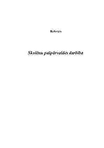 Konspekts 'Skolēnu pašpārvaldes darbība', 1.