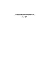 Prakses atskaite 'Grāmatvedības prakses pārskats SIA "X"', 1.