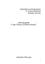 Referāts 'Koksne un klimata izmaiņas', 1.