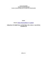 Referāts 'Ukrainas un Krievijas attiecības no 1991.-2010. gadam: galvenās tendences', 1.