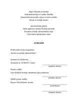 Prakses atskaite 'Prakses atskaite Talsu VID', 1.