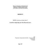 Referāts 'Latviešu emigrācija pēc Otrā pasaules kara', 1.