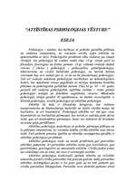 Referāts 'Attīstības psiholoģijas vēsture', 1.