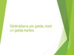 Prezentācija 'Sēdināšana pie galda, tosti un galda kartes', 1.