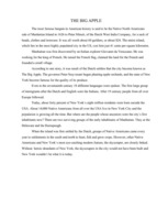 Eseja 'New York- the Big Apple', 1.