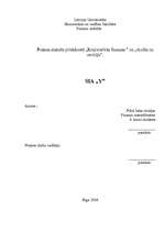 Prakses atskaite 'Finanšu analīze SIA "Y"', 1.