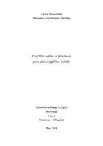 Konspekts 'Kvalitātes plānošana pirmsskolas izglītības iestādē', 1.