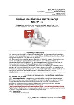 Paraugs 'Pirmās palīdzības instrukcija', 1.