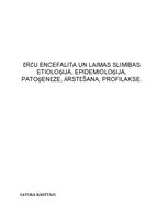 Referāts 'Ērču encefalīts un Laima slimība', 1.
