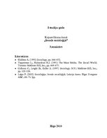 Konspekts 'Sociālie institūti. Izglītība, komunikācija un masu mediji', 1.