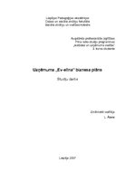 Biznesa plāns 'Uzņēmuma "Ev-elīna" biznesa plāns', 1.