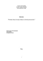 Referāts 'Nodokļu likmju izmaiņu ietekme uz Latvijas ekonomiku', 1.