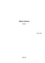 Referāts 'Solona reformas', 1.