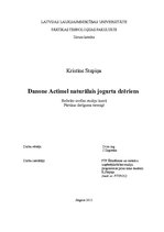 Referāts '"Danone Actimel" naturālais jogurta dzēriens', 1.