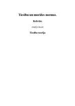 Referāts 'Tiesību un morāles normas', 1.