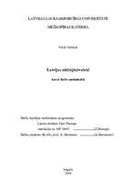 Konspekts 'Latvijas zīdītājdzīvnieki', 1.