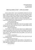 Eseja 'Raiņa luga "Indulis un Ārija" - vērtība vai nevērtība?', 1.