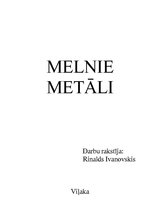 Referāts 'Melnie metāli', 1.