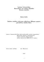 Referāts 'Budžeta iestādes izdevumu plānošana Mārupes pagasta pašvaldības iestāžu bāzes', 1.