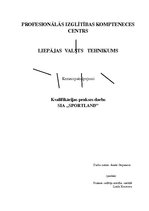 Prakses atskaite 'Kvalifikācijas prakses atskaite', 1.