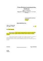 Paraugs 'Rekomendācija', 1.