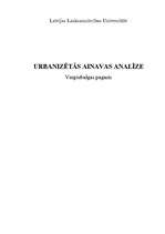Referāts 'Urbanizētas ainavas analīze', 1.