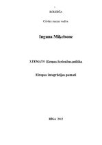 Konspekts 'Eiropas Savienības politika', 1.