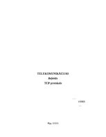 Referāts 'TCP protokols', 1.