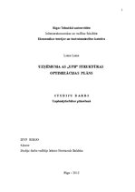 Referāts 'Uzņēmuma AS "UPB" struktūras optimizācijas plāns', 1.