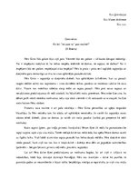 Eseja 'Ko īsti "esi pats tu" gan nozīmē?', 1.