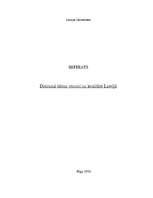 Eseja 'Dzeramā ūdens resursi un kvalitāte Latvijā', 1.