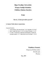 Eseja 'Valsts sektora organizācija', 1.