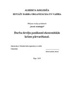 Referāts 'Darba devēju pasākumi ekonomiskās krīzes pārvarēšanai', 1.