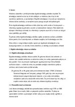 Eseja 'Digitālās tehnoloģijas un to ietekme uz mūsdienu dzīvi', 1.