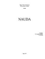 Konspekts 'Nauda', 1.