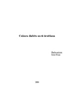 Referāts 'Cukura diabēts un tā ārstēšana', 1.