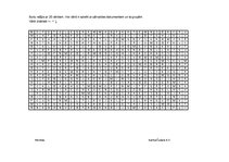 Paraugs 'Burtu režģis ar 25 vārdiem. Visi vārdi - pārvaldes dokumenti un to grupas', 1.