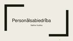 Prezentācija 'Personālsabiedrība', 1.