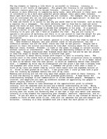 Eseja 'Why Literacy Is Important in Life', 1.