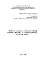 Referāts 'Kultūras mantojuma noteikšanas kritēriji vēsturiskā skatījumā, to saistība ar po', 1.