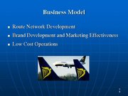 Prezentācija 'Ryanair Cost Leadership Position and Bussiness Strategy', 8.